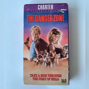 The Danger Zone 1987 Film VHS Tape Used Charter Ent. Cult Classic Motorcycle